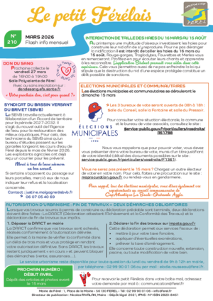 Petit Férélais - Mars 2026